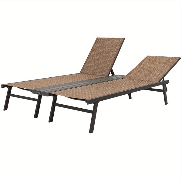 CostwayPatio2-PersonChaiseLoungeChair6-PositionBack Adjust MiddlePanel